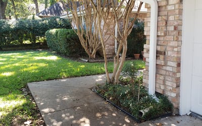 Photo of Amy W.'s yard after getting landscaping in Cresson, TX