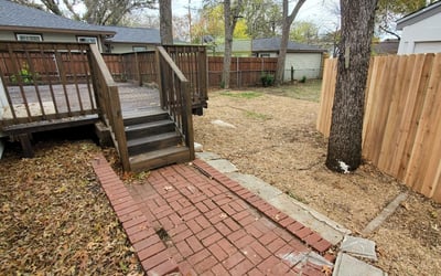 Photo of Ashraf S.'s yard after getting landscaping in Rosser, TX