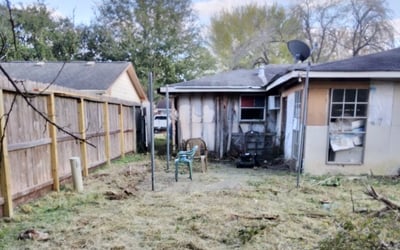 Photo of Heather F.'s yard after getting landscaping in Hardin, TX