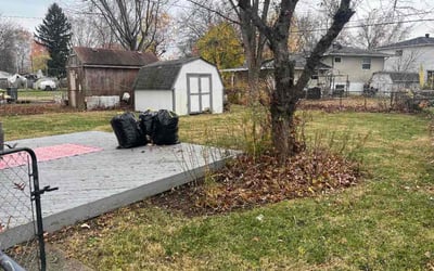 Photo of Trina D.'s yard after getting landscaping in Summit Station, OH