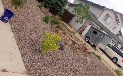 Photo of Justin S.'s yard after getting landscaping in Manitou Springs, CO