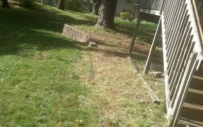 Photo of Angela B.'s yard after getting landscaping in Young America, MN