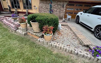 Photo of Timothy P.'s yard after getting landscaping in Columbia City, IN