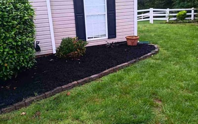 Photo of Mary H.'s yard after getting landscaping in Monroe, NC