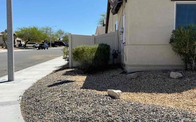 Photo of Anthony E.'s yard after getting landscaping in Barstow, CA