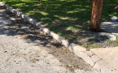 Photo of Katie G.'s yard after getting landscaping in Martindale, TX