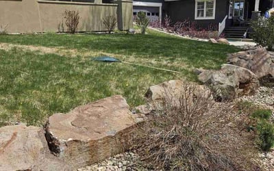 Photo of John D.'s yard after getting landscaping in Agate, CO