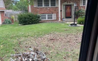 Photo of Megan M.'s yard after getting landscaping in Basehor, KS