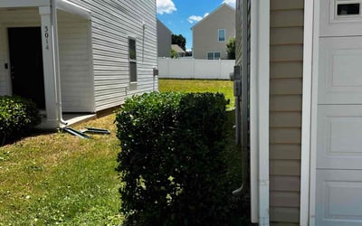 Photo of Angela B.'s yard after getting landscaping in Dallas, NC