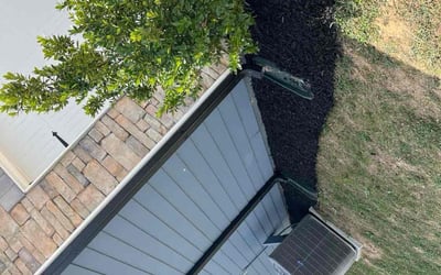 Photo of Ahmad K.'s yard after getting landscaping in Brooks, GA