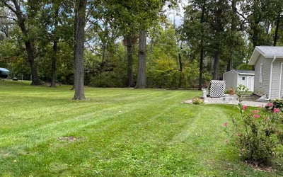 Photo of Jeff S.'s yard after getting landscaping in New Haven, IN