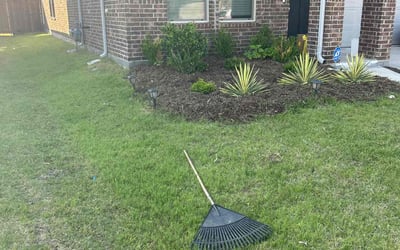 Photo of John J.'s yard after getting landscaping in Forney, TX
