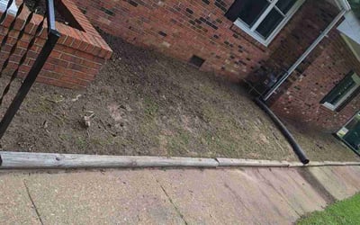 Photo of Robin M.'s yard after getting landscaping in Williamsburg, VA