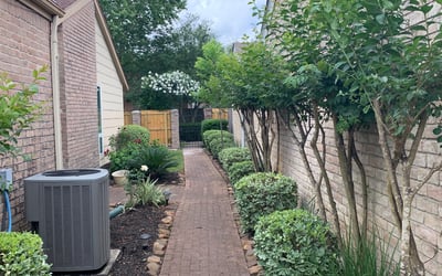 Photo of Amanda D.'s yard after getting landscaping in Damon, TX