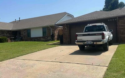 Photo of Emily V.'s yard after getting landscaping in Prague, OK