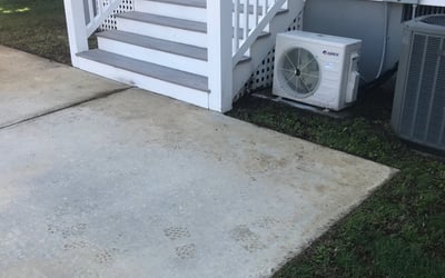 Photo of Jeff M.'s yard after getting landscaping in Grimstead, VA