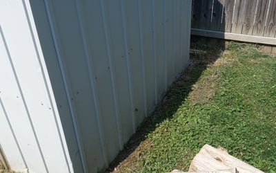 Photo of Larry S.'s yard after getting landscaping in Adrian, MO