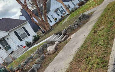 Photo of Chris F.'s yard after getting landscaping in Grand Haven, MI