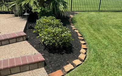 Photo of Mike B.'s yard after getting landscaping in Winnie, TX