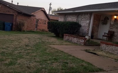 Photo of Debra M.'s yard after getting landscaping in Piedmont, OK