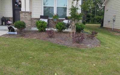 Photo of Christy B.'s yard after getting landscaping in Monroe, NC