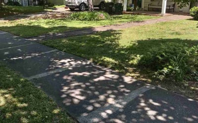 Photo of Jim D.'s yard after getting landscaping in Midland, NC