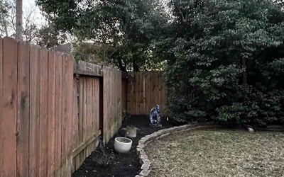 Photo of Deborah D.'s yard after getting landscaping in Bleiblerville, TX