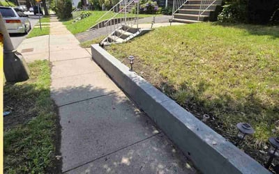 Photo of Crystal C.'s yard after getting landscaping in Springfield, NJ