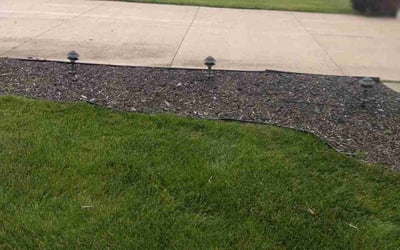 Photo of Jennifer B.'s yard after getting landscaping in Berea, OH