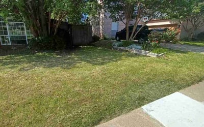 Photo of Tyler G.'s yard after getting landscaping in Glen Rose, TX