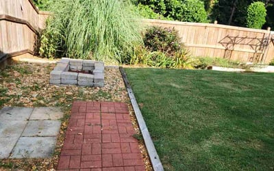 Photo of Julie S.'s yard after getting landscaping in Canton, GA