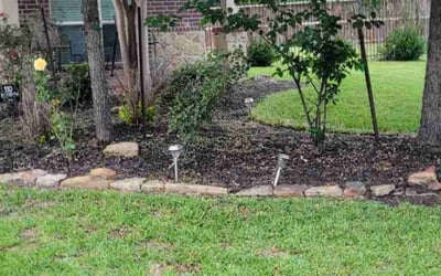 Photo of Sharon P.'s yard after getting landscaping in Hardin, TX