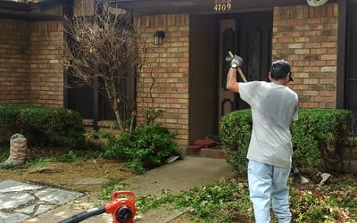 Photo of Steve C.'s yard after getting tree care in Hurst, TX