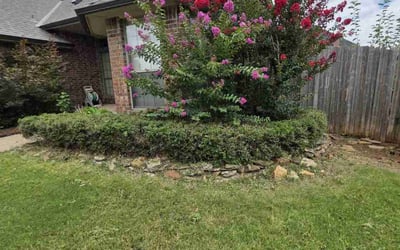 Photo of Zach D.'s yard after getting landscaping in Edmond, OK