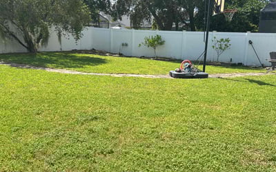 Photo of Devante' W.'s yard after getting lawn care in Gilroy, CA