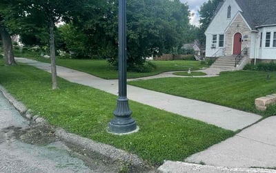 Photo of Ms L.'s yard after getting lawn care in Robbinsdale, MN