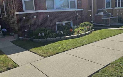 Photo of Gabe L.'s yard after getting lawn care in Chicago, IL