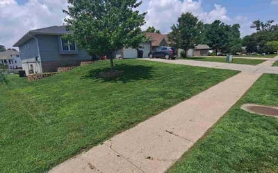 Photo of Matthew K.'s yard after getting lawn care in Council Bluffs, IA