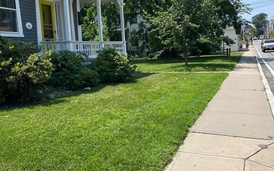 Photo of Stephanie H.'s yard after getting lawn care in Warren, RI