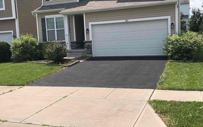 Photo of Angela M.'s yard after getting lawn care in Haltom City, TX