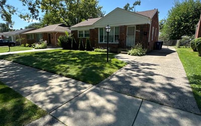 Photo of David S.'s yard after getting lawn care in Brownstown, MI