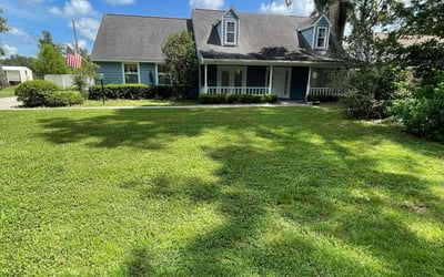 Photo of Anthony O.'s yard after getting lawn care in Lubbock, TX
