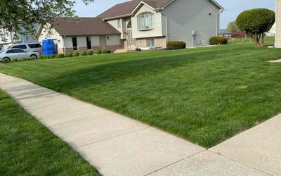 Photo of Bryan C.'s yard after getting lawn care in Chesterton, IN