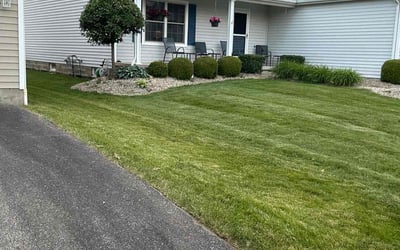 Photo of Garla J.'s yard after getting lawn care in Pickerington, OH