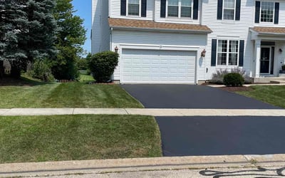 Photo of Hanah H.'s yard after getting lawn care in Calumet, IL