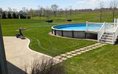 Photo of Jasmine S.'s yard after getting lawn care in Wadsworth, OH