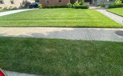 Photo of Gerald C.'s yard after getting lawn care in Troy, MI
