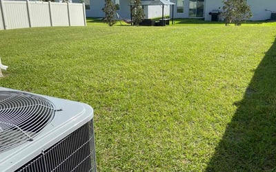 Photo of Carlos M.'s yard after getting lawn care in Laveen, AZ