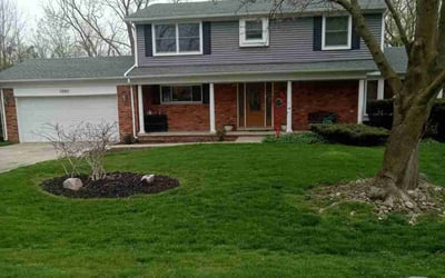 Photo of Chantel B.'s yard after getting lawn care in Highland, MI