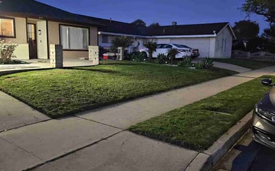 Photo of Charity H.'s yard after getting lawn care in Fillmore, CA